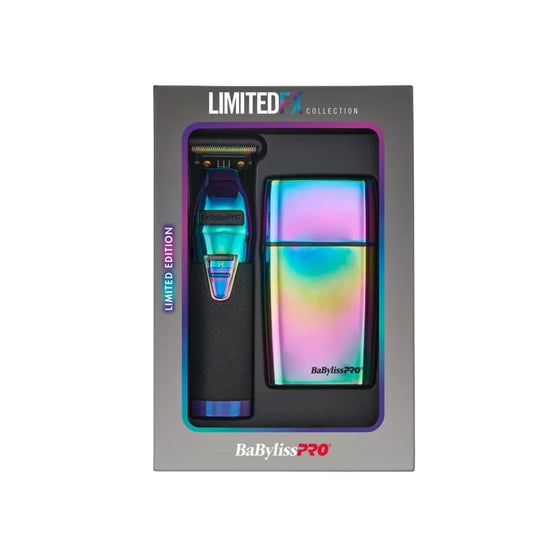 BaBylissPRO LIMITEDFX Trimmer & Double-Foil Shaver Iridescent Collection | FXDUOFS2TRB
