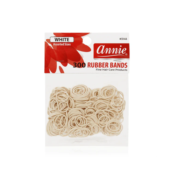 ANNIE RUBBER BANDS-WHITE | 3148