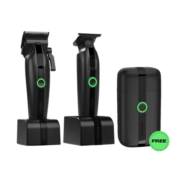 COCCO VELOCE LITE CLIPPER, TRIMMER & SHAVER BLK/BLK | CLVC-BLK CLVT-BLK CLVS-BLK