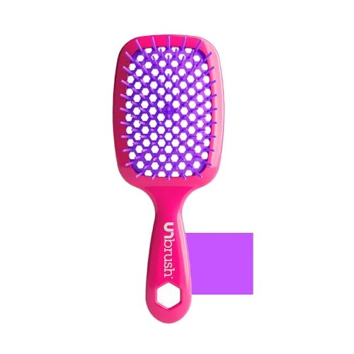 UNbrush Detangler Hair Brush - Neon Pink