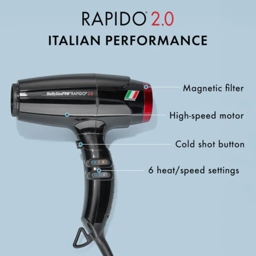 BABYLISSPRO HIGH SPEED RAPIDO 2.0 DRYER | BRAP2