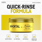 Immortal NYC the Creed Hair Pomade - Strong Hold - Max Shine All Natural Water-Based Pomade for Men - No Residue, All Hair Types