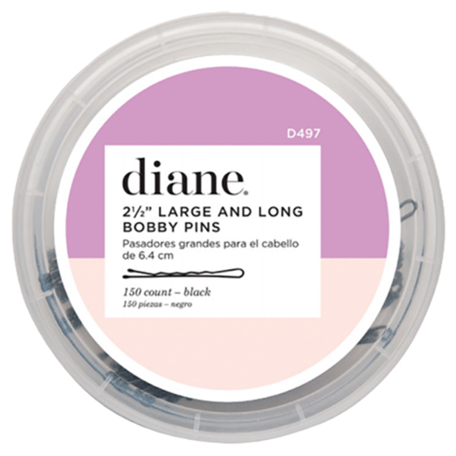 DIANE BOBBY PINS 2.5" | 150 PACK | BLACK | D497