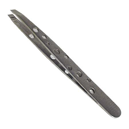 SATIN EDGE NON-SLIP SLANT TIP TWEEZER | SE-2042