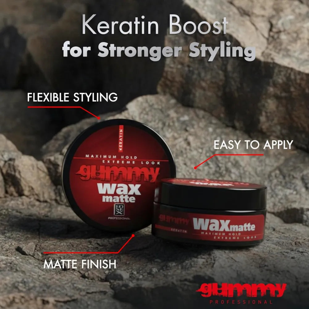 GUMMY WAX KERATIN MATTE 5 OZ.