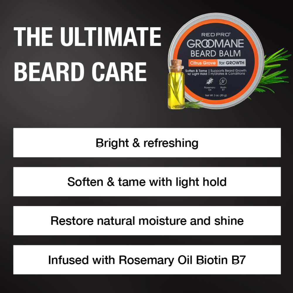 RED BY KISS GROOMANE BEARD BALM LIGHT HOLD