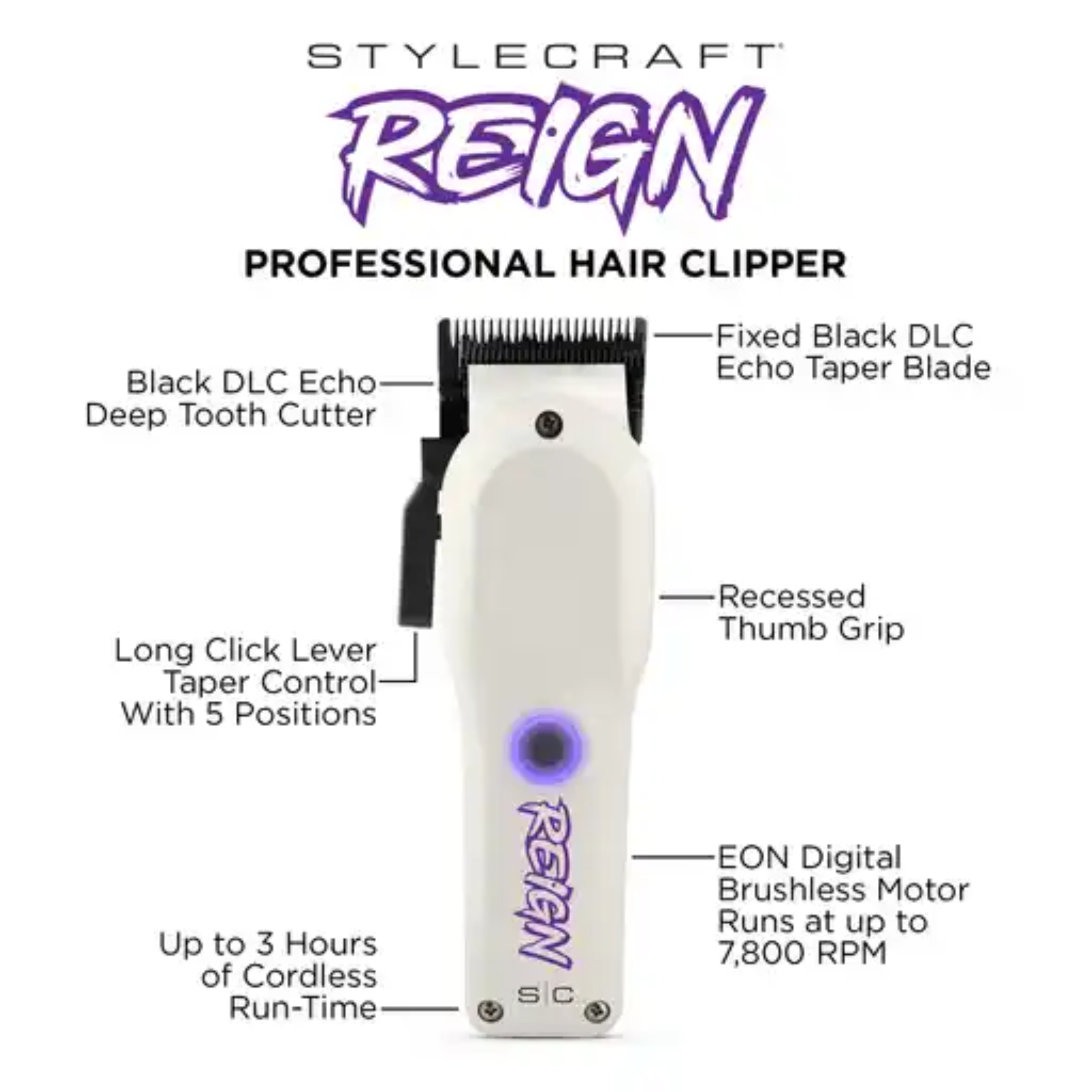 STYLECRAFT REIGN CLIPPER | SC620W