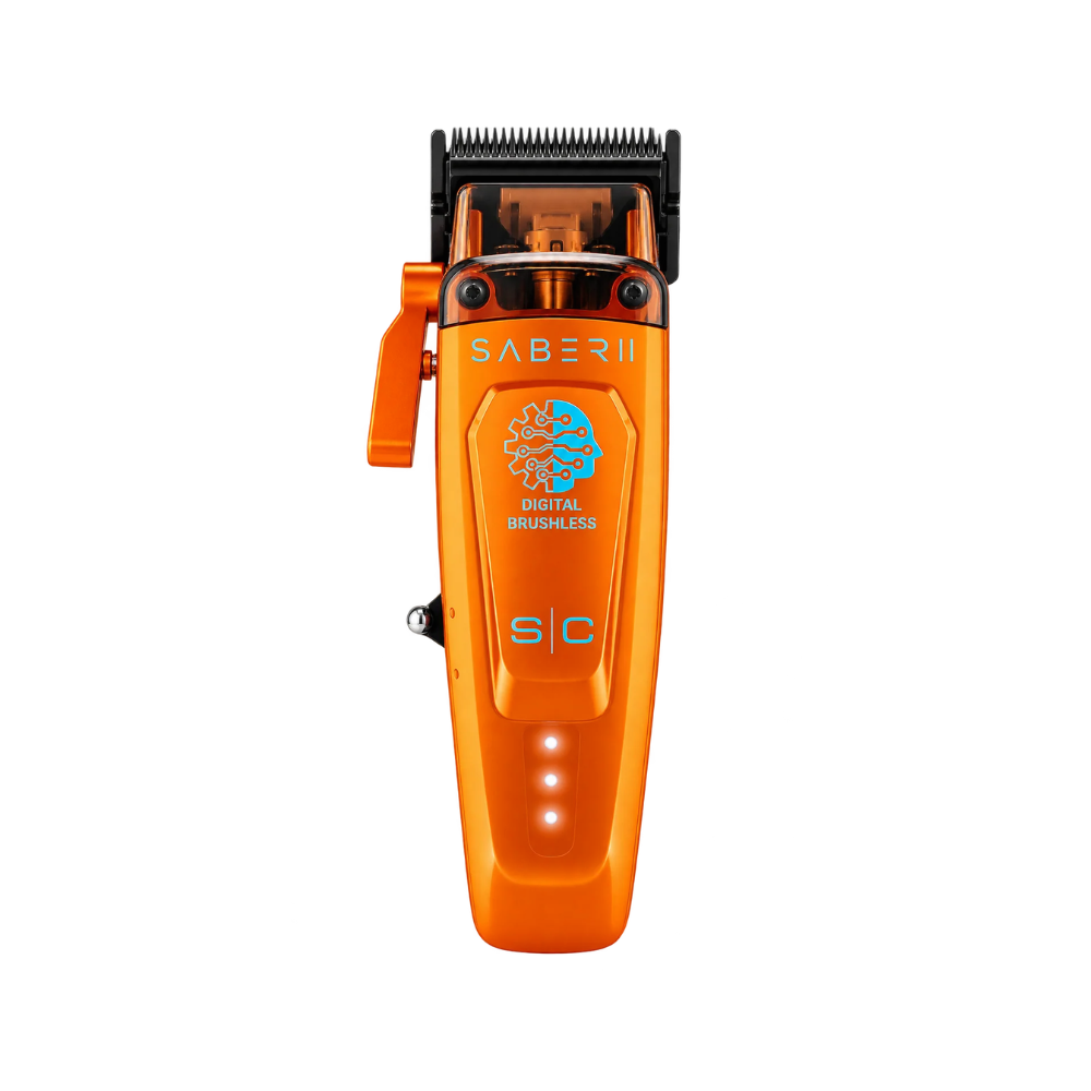 STYLECRAFT SABER II CORDLESS DIGITAL BRUSHLESS MOTOR CLIPPER - ORANGE | SC617O