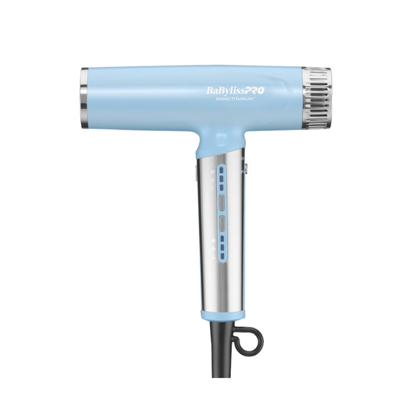 BABYLISSPRO NANO TITANIUM LIMITED EDITION NANO LIGHT ICONIC DRYER ICED BLUE | BNTC9200LB