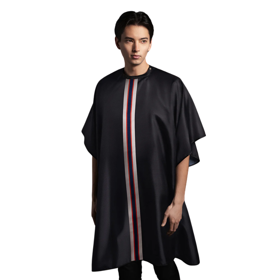 FROMM PREMIUM CLIENT BARBER CAPE - CENTER STRIPES | F7038