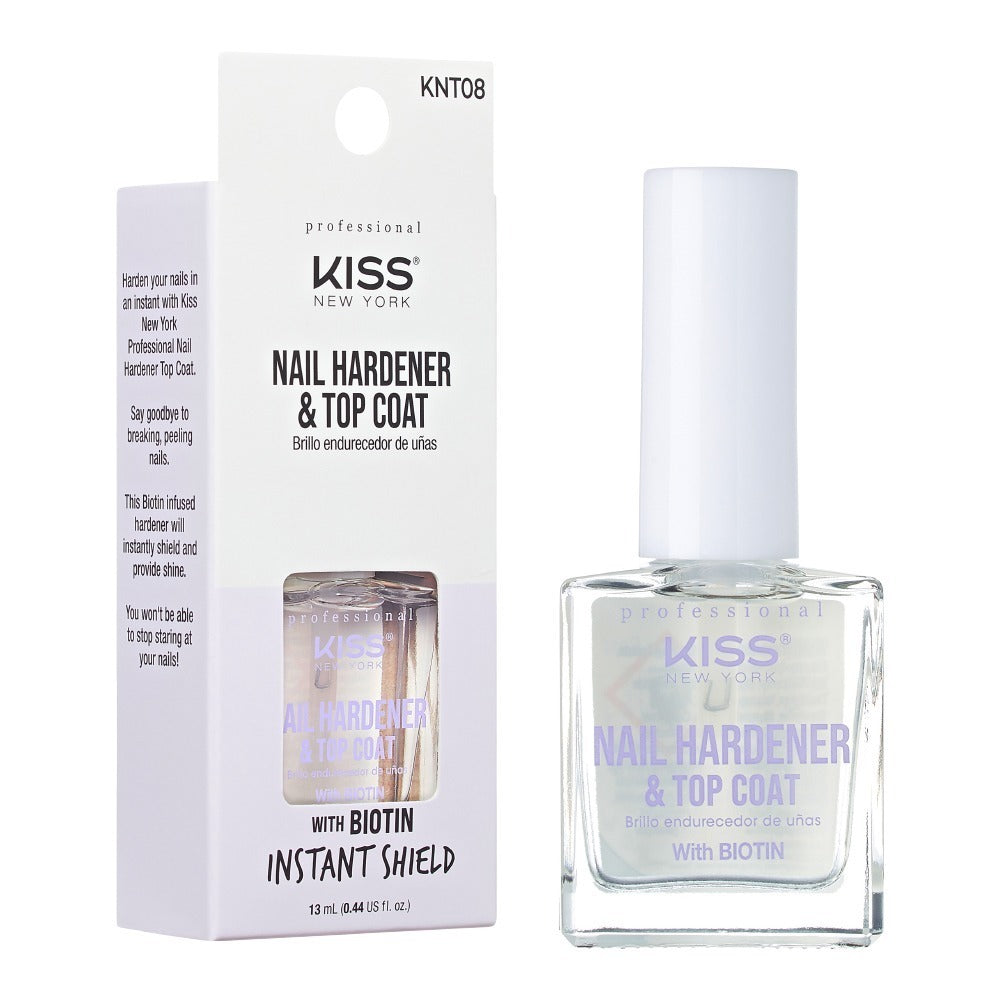 KISS NAIL TREATMENT NAIL HARDENER & TOP COAT KNT08