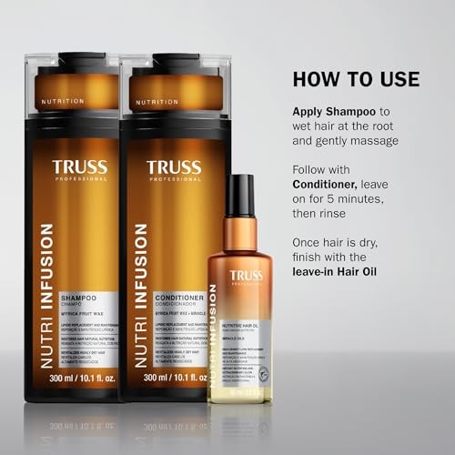 TRUSS Nutri Infusion Hair Conditioner for Damaged Hair - Moisturizing Conditioner to Restore Natural Moisture Balance with Myrica Fruit Wax & Miracle