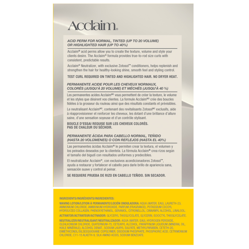 ZOTOS ACCLAIM ACID PERM SOFT