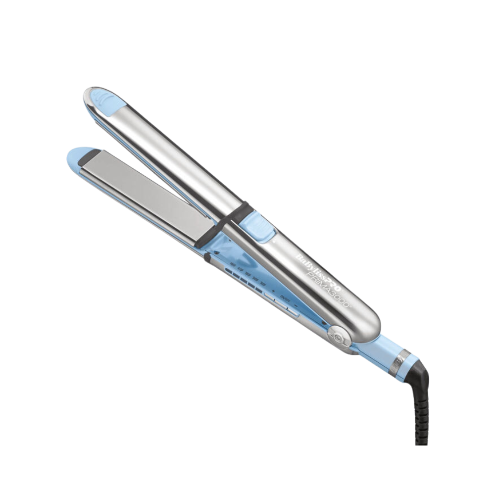 BABYLISSPRO NANO TITANIUM LIMITED EDITION PRIMA3000 1¼” STYLING IRON ICED BLUE | BNT3000TLB
