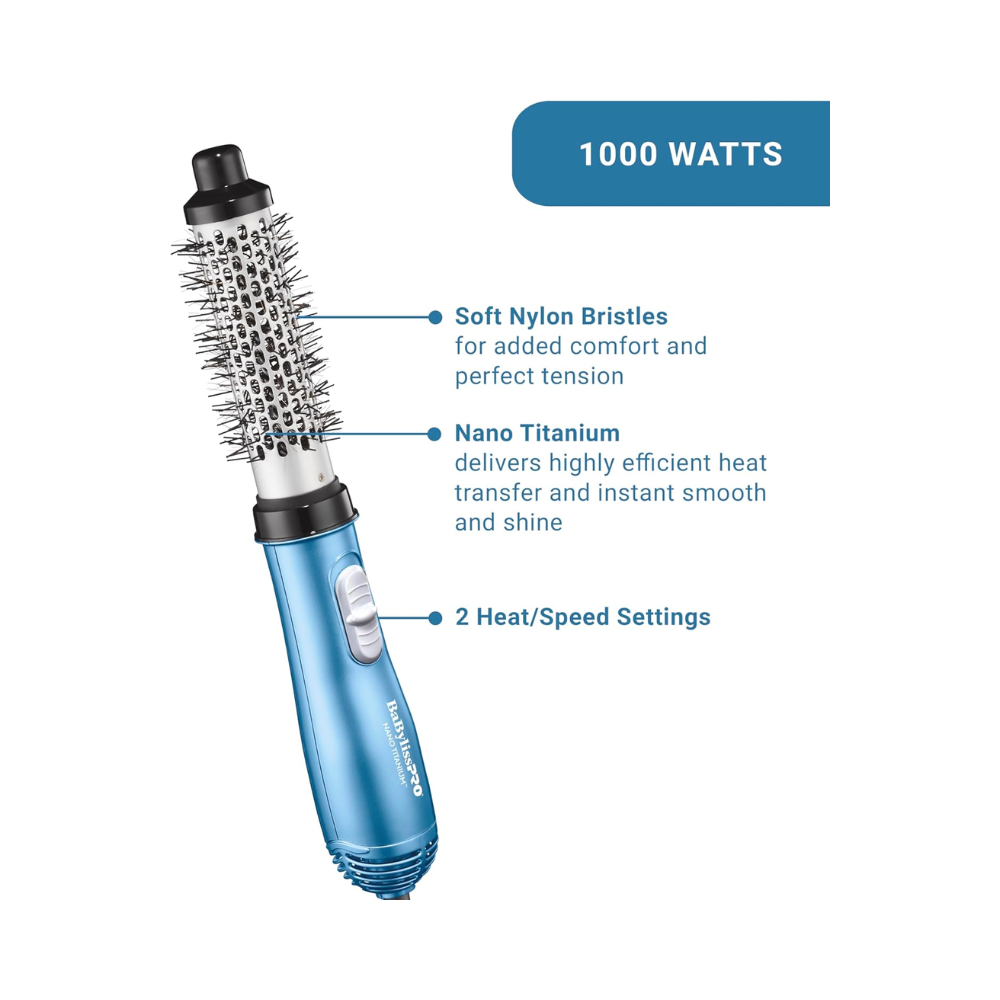 BABYLISSPRO NANO TITANIUM 1.25" SOFT-BRISTLE HOT AIR BRUSH| BNT21000