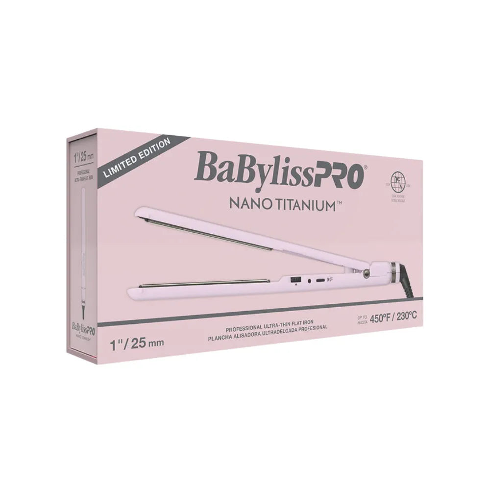 BABYLISSPRO NANO TITANIUM LI MITED EDITION 1" ULTRA-THIN FLAT IRON | BNT4072TPK