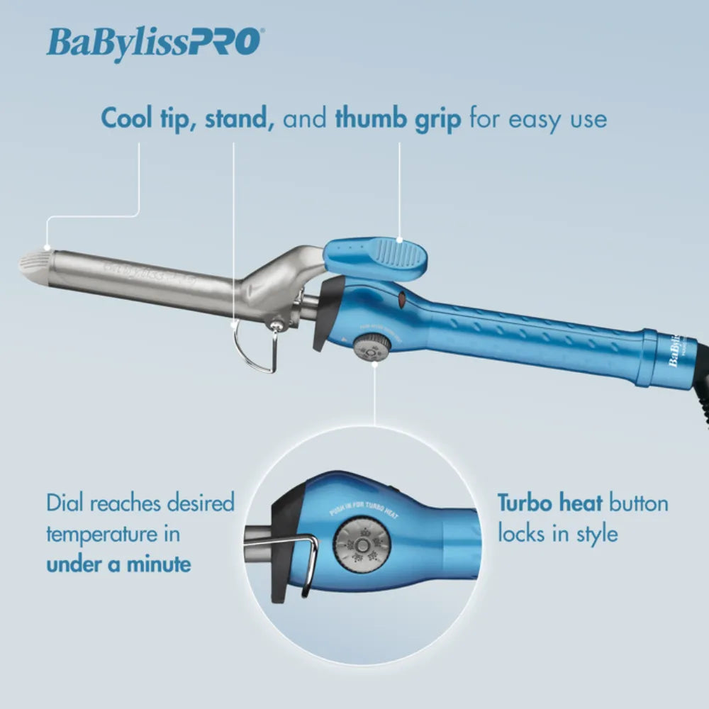 BABYLISSPRO NANO TITANIUM 1" SPRING CURLING IRON | BNT100S