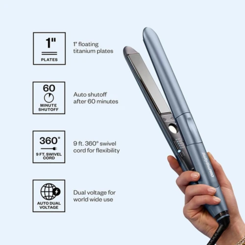 BABYLISSPRO 1” TRUETENSION ELECTROMAGNETIC FLAT IRON | BNTE100T