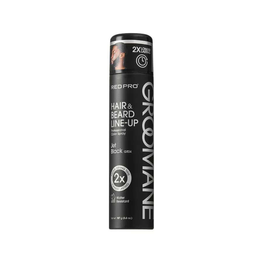 RED PRO GROOMANE Temporary Color Spray for Hair & Beard Line-Up