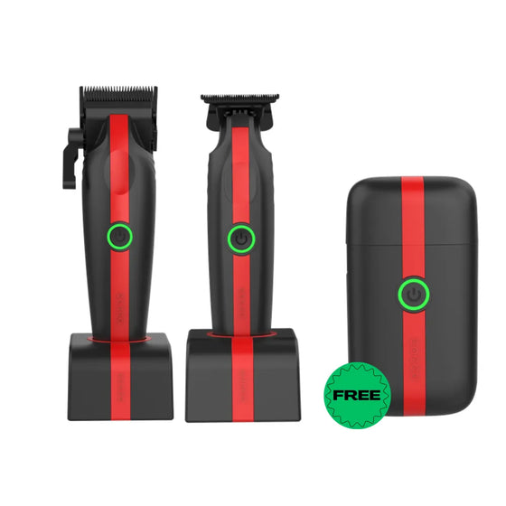 COCCO VELOCE LITE CLIPPER, TRIMMER & FREE SHAVER RED | COCCOLITERED