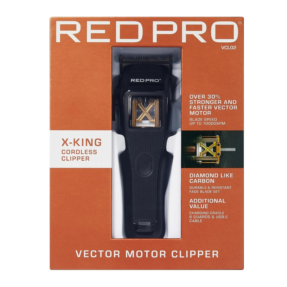 Red by Kiss X-King Cordless Clipper | VCL02