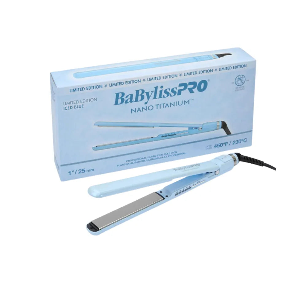 BABYLISSPRO NANO TITANIUM LIMITED EDITION NANO LIGHT ICONIC DRYER ICED BLUE | BNTC9200LB