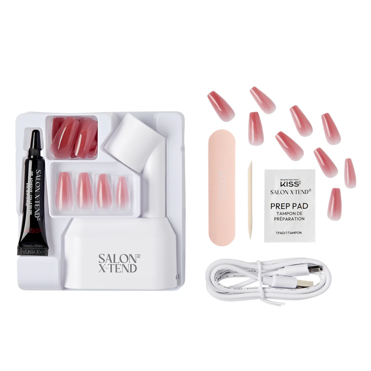 KISS SALON X-TEND LED SOFT GEL SYSTEM | STARTER KIT | SXK01