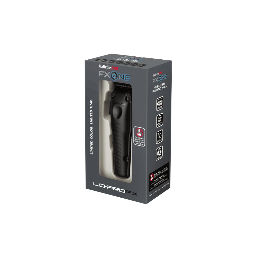 BaBylissPRO FXONE LO-PROFX Clipper & Trimmer Black | FX829MBLT, FX729MBLT (BATTERY INCLUDED)
