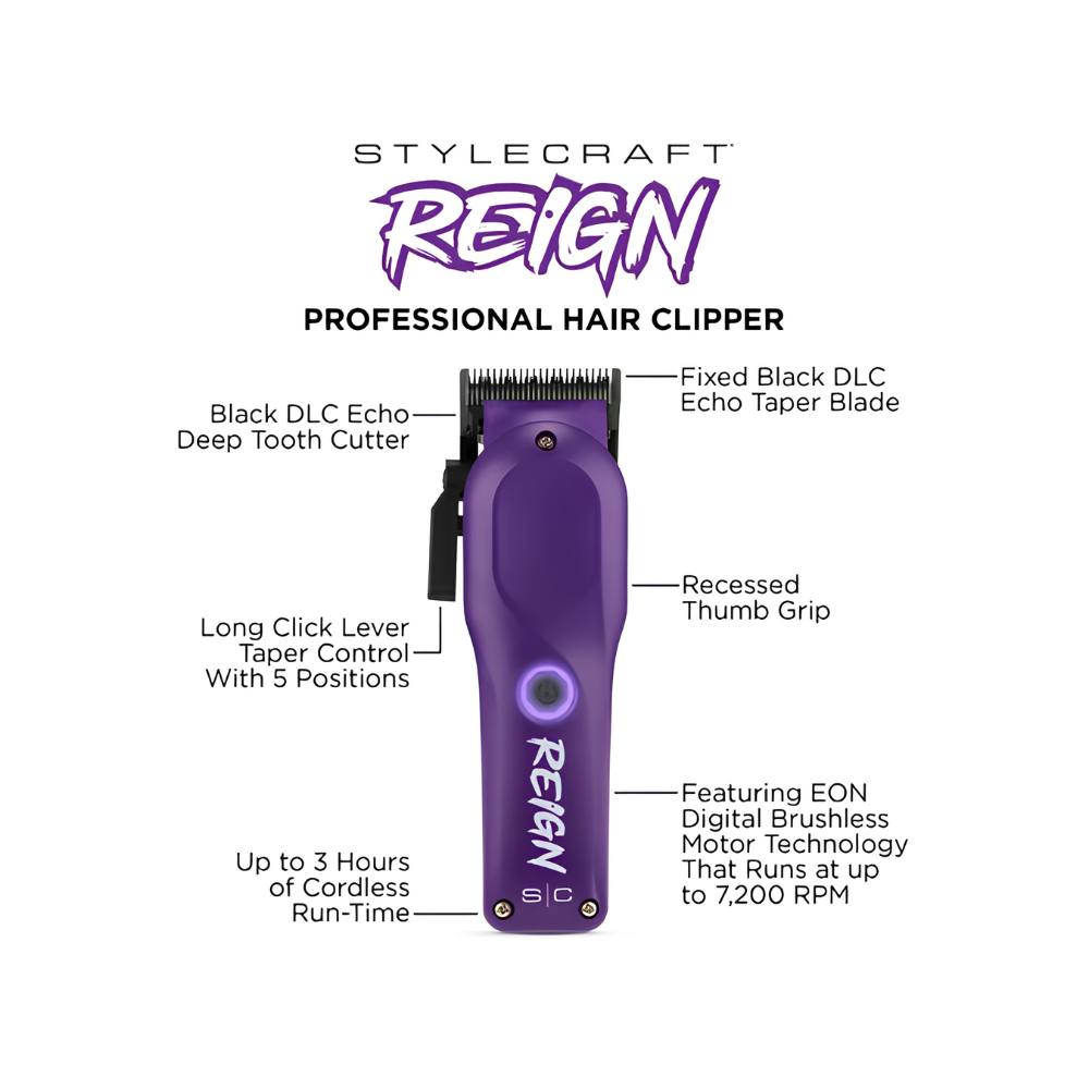 STYLECRAFT REIGN CLIPPER PURPLE | SC620P
