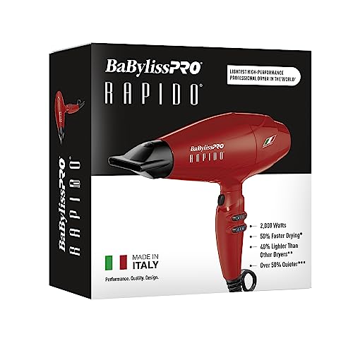 BABYLISS ITALIAN RAPIDO DRYER-RED | BRRAP1