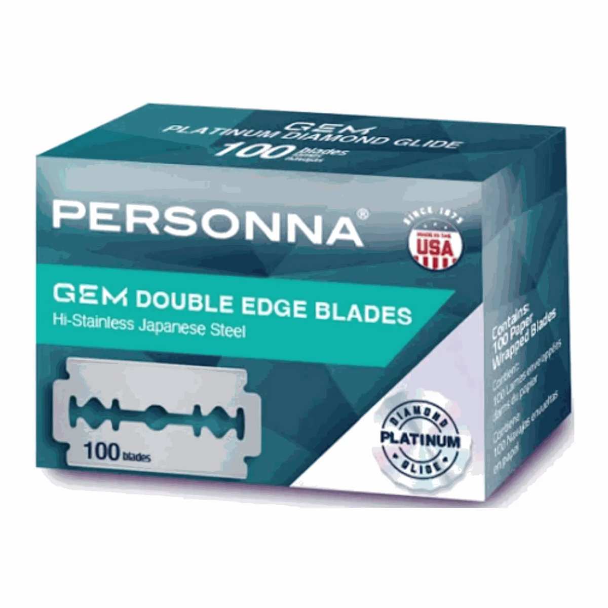 Personna GEM Double Edge Blades - 100 Count