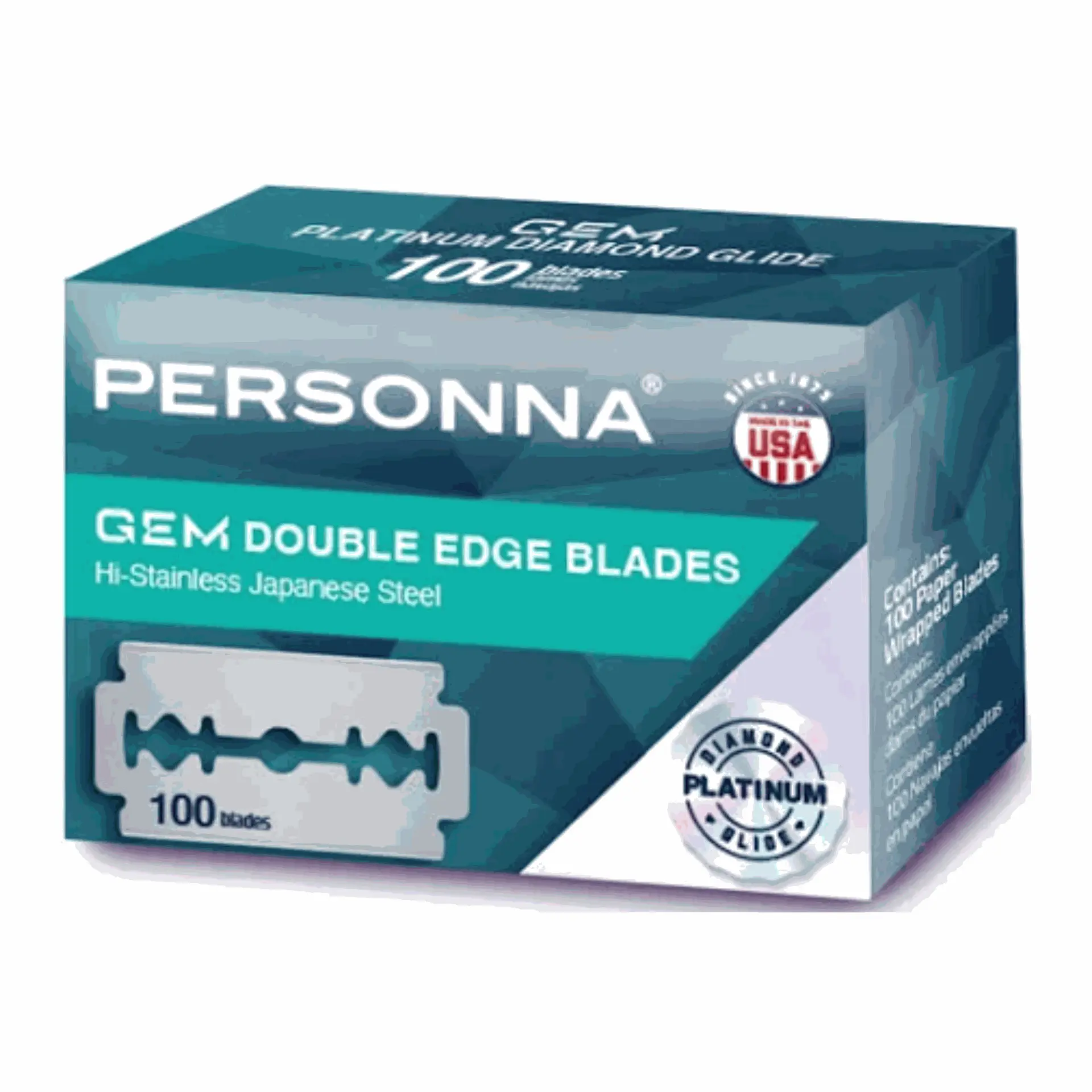 Personna GEM Double Edge Blades - 100 Count