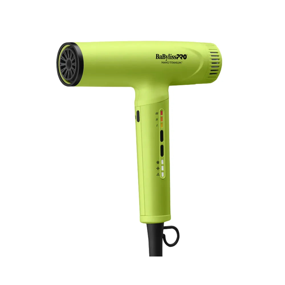 BabylissPRO Nano Titanium Light Ionic High-Speed Dryer Neon Yellow | BNTC9200NY