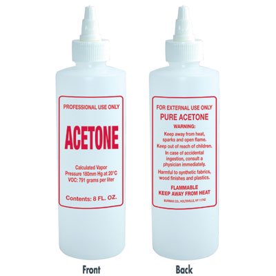 SOFT N' STYLE EMPTY BOTTLE 8Z-ACETONE TWIST TOP