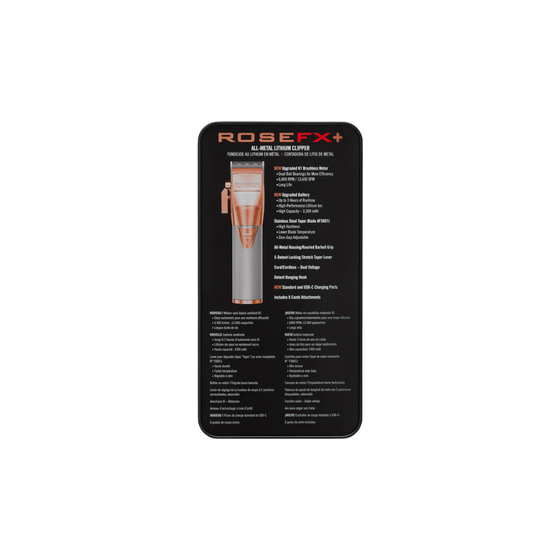 BaBylissPRO RoseFX Cordless Clipper, Trimmer & Shaver Combo