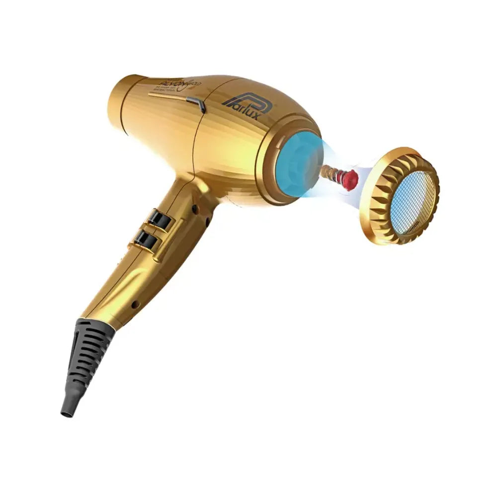 PARLUX ALYON HAIR DRYER + MAGIC SENSE SPECIAL DIFFUSSER | GOLD