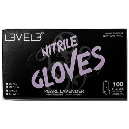 LEVEL3 Nitrile Gloves Pearl Lavender