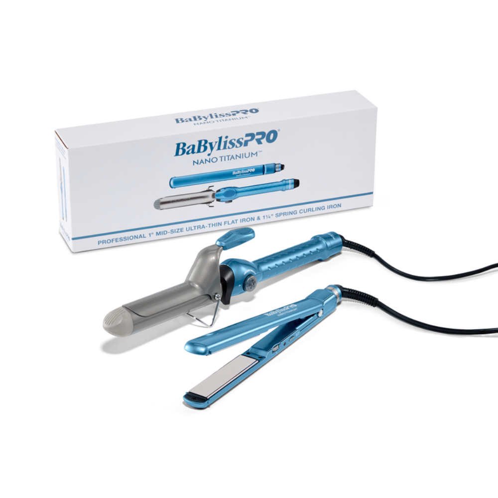BABYLISSPRO NANO 1¼" FLAT IRON + 1¼" CURL IRON | BNTPP98