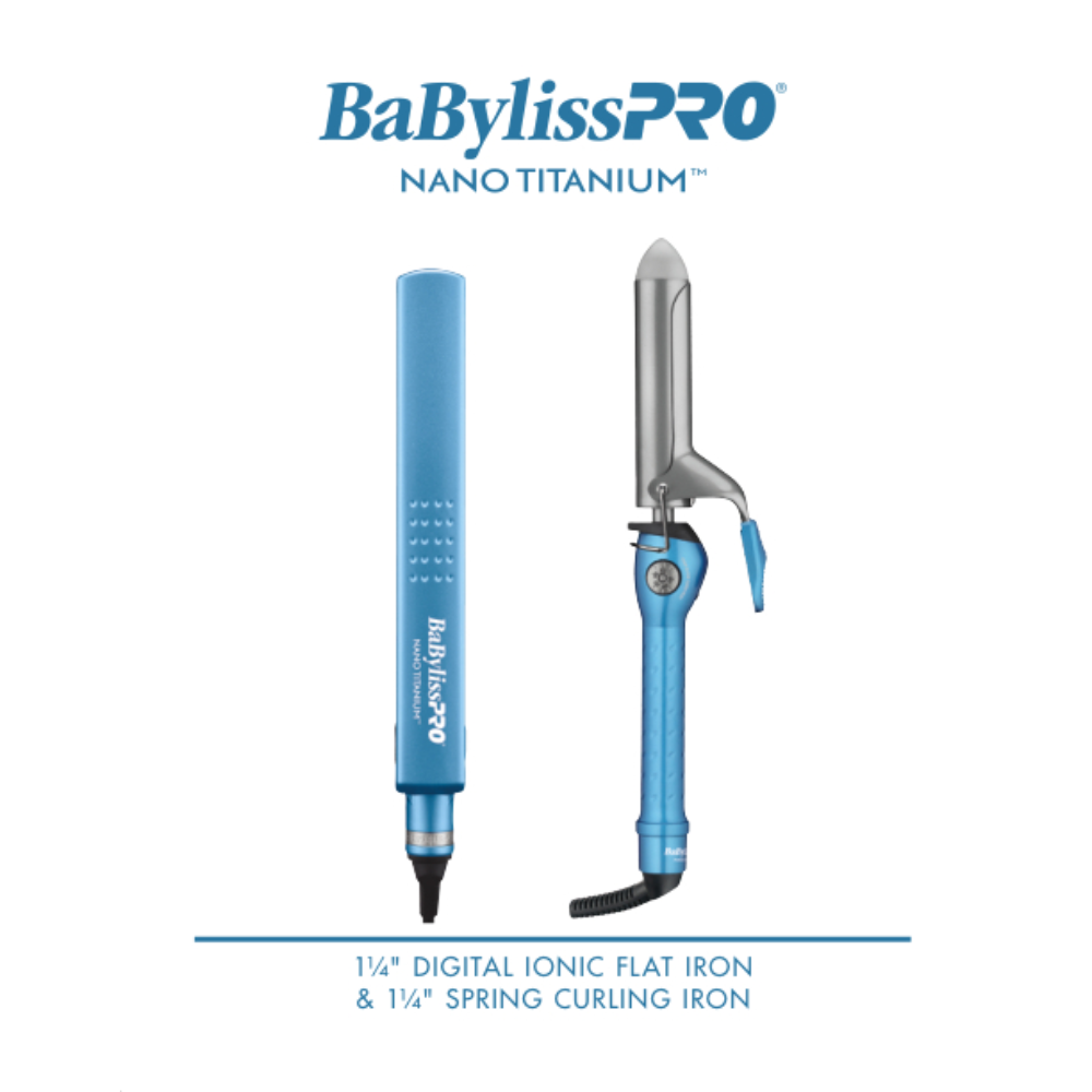 BABYLISSPRO NANO 1¼" FLAT IRON + 1¼" CURL IRON | BNTPP98