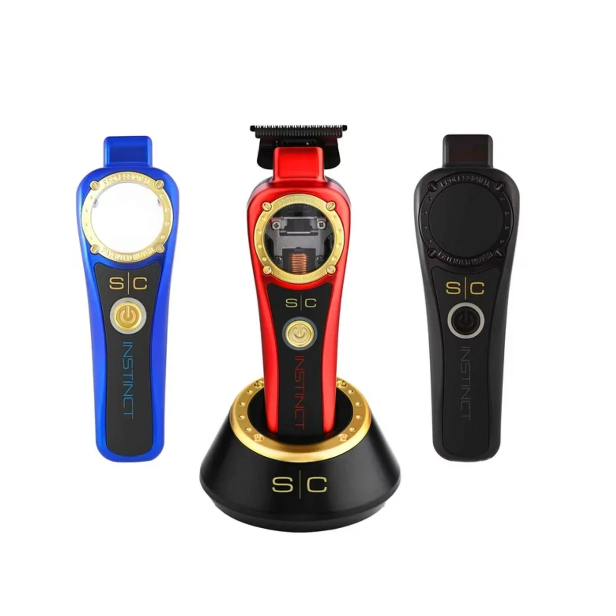 Gamma+ Shorty Clipper & Stylecraft Instinct Trimmer & Instinct Metal Pink Shaver Bundle