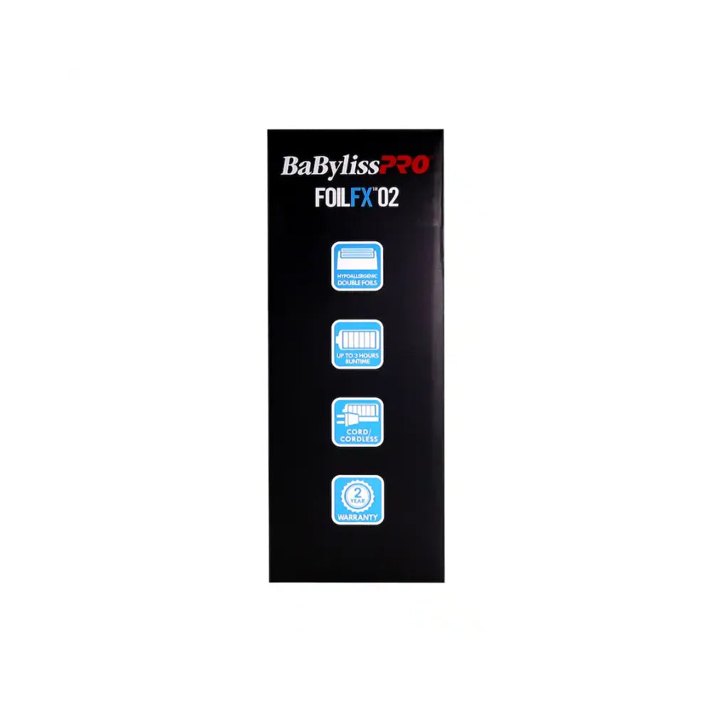 BABYLISSPRO FOILFX02 LIMITED EDITION ALL-METAL DOUBLE-FOIL SHAVER | FXFS2BL