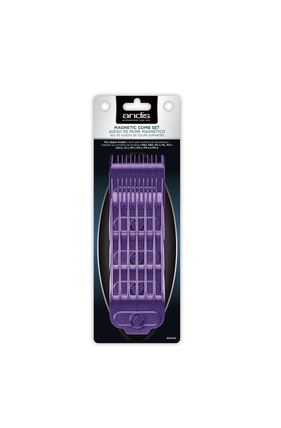 ANDIS SINGLE MAGNETIC COMB SET SMALL | 66345
