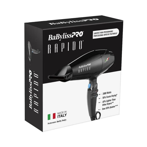 BABYLISS ITALIAN DRYER RAPIDO BLACK | BRAP1