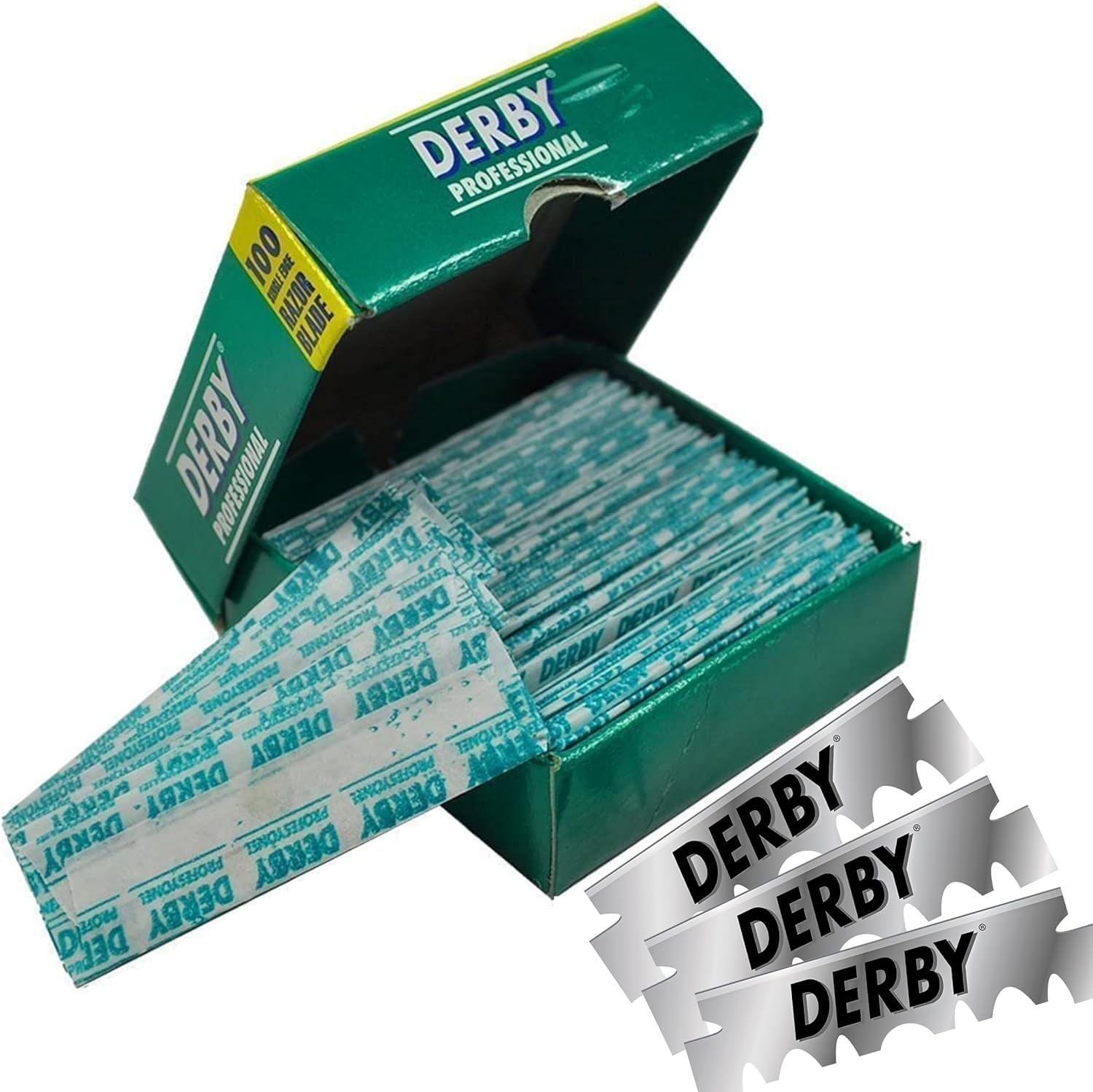 DERBY PROFESSIONAL SINGLE EDGE BARBER RAZOR BLADES | 100 BLADES