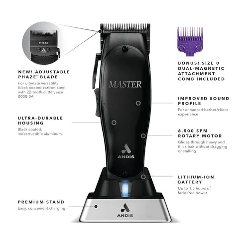 ANDIS MASTER CORDLESS BLACK LABEL | 561895