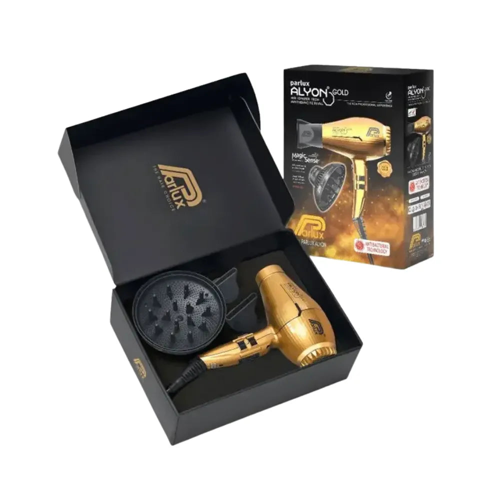 PARLUX ALYON HAIR DRYER + MAGIC SENSE SPECIAL DIFFUSSER | GOLD