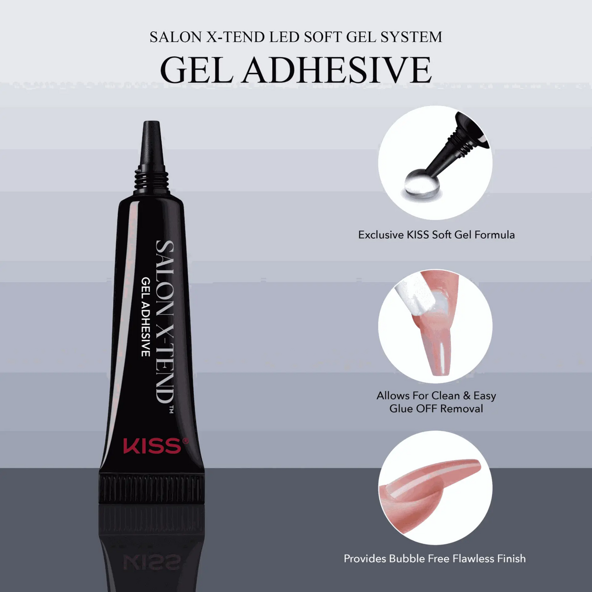 KISS SALON LED SOFT GEL NAIL KIT- KEEP IT