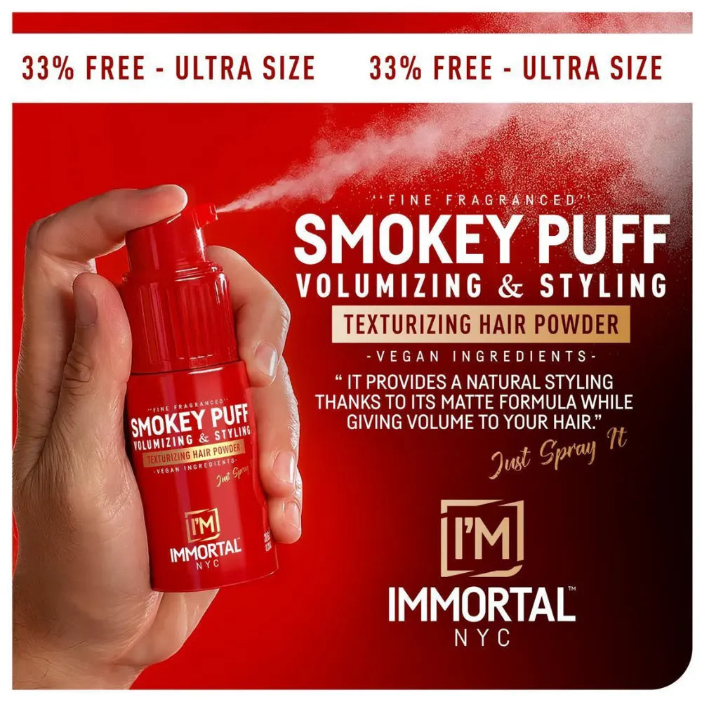 Immortal NYC Smokey Puff Hair Powder – Fine Fragranced & Volumizing Powder