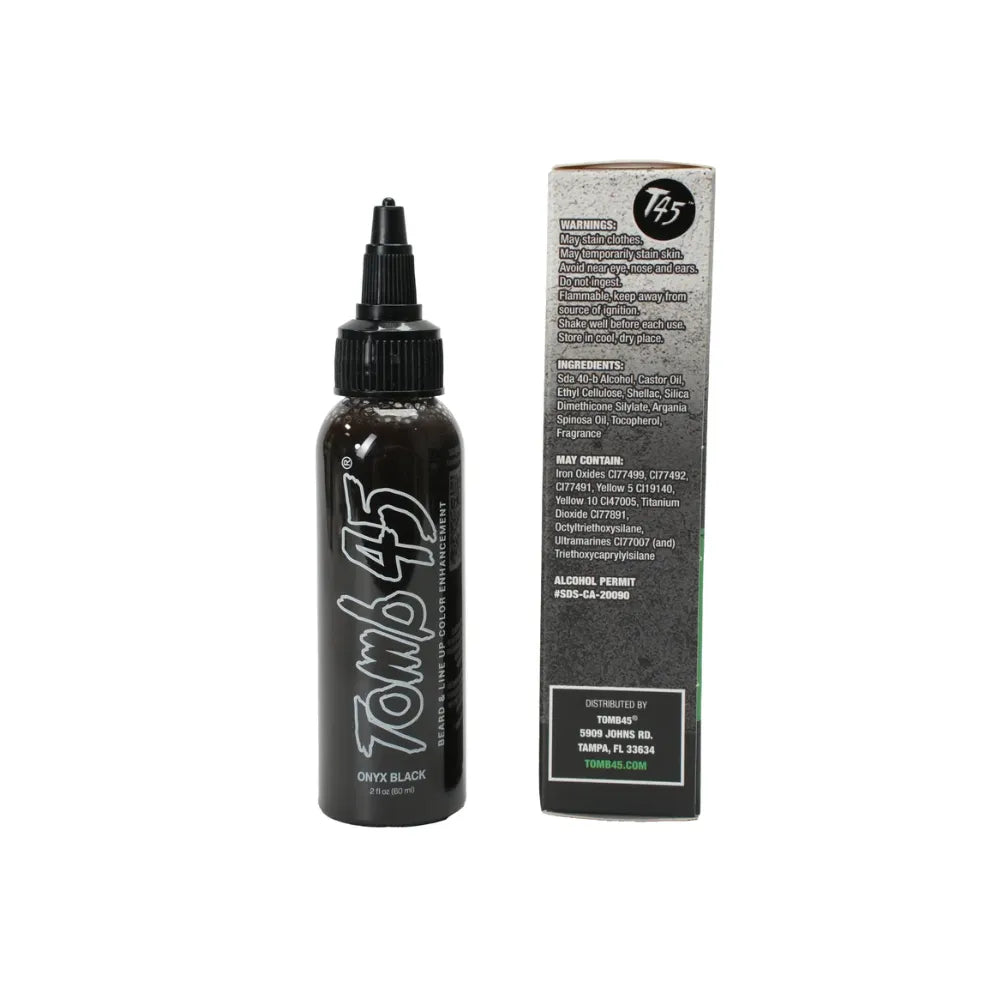 TOMB45 NO DRIP COLOR ONYX (JET) BLACK 2 OZ.
