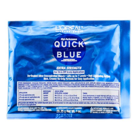 L Oreal Quick Blue High Performance Powder Lightener Packette   1 Oz